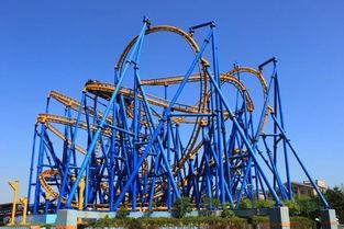 越南网红打卡过山车图片,刺激过山车之旅，速度与激情的完美融合